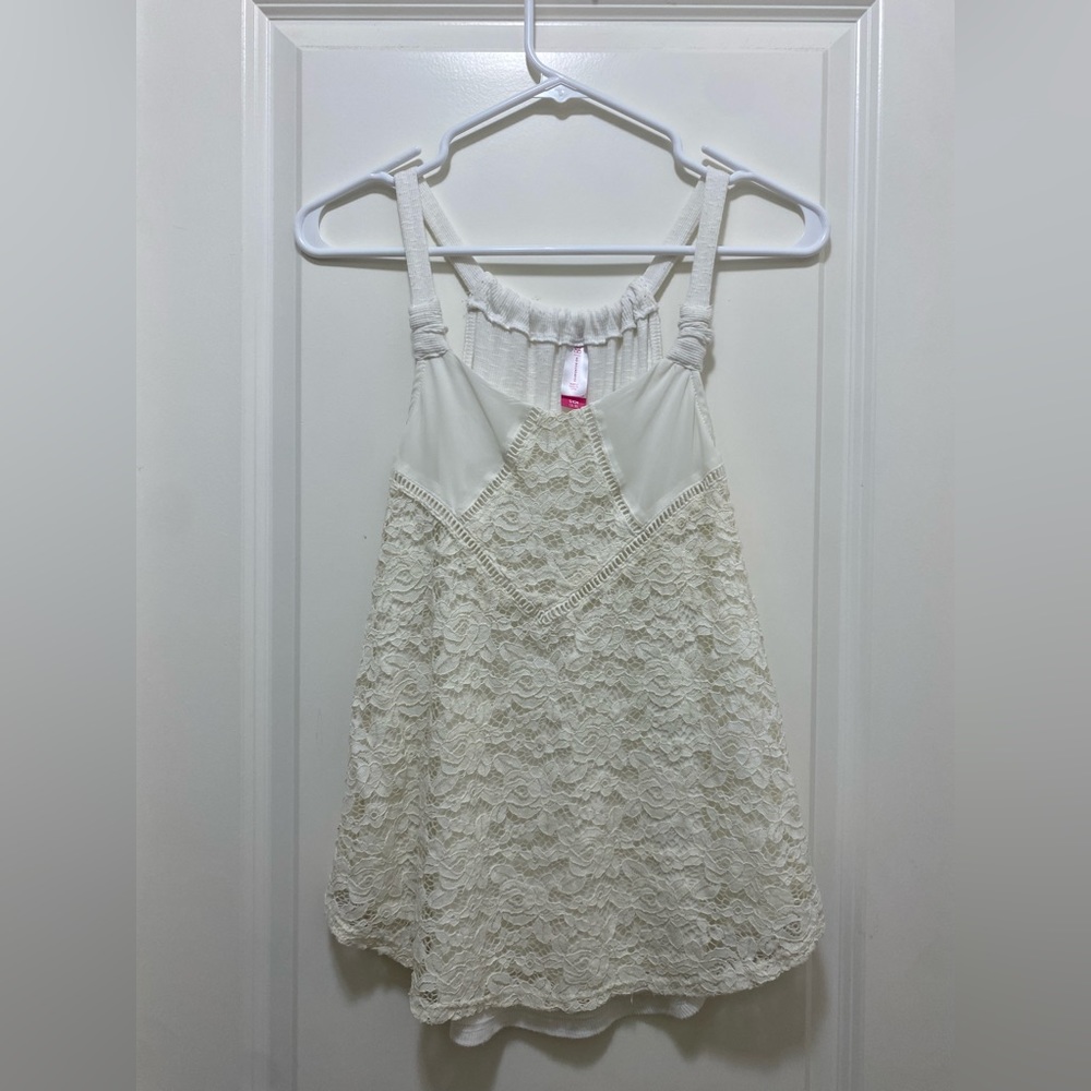 Lace tank top S
